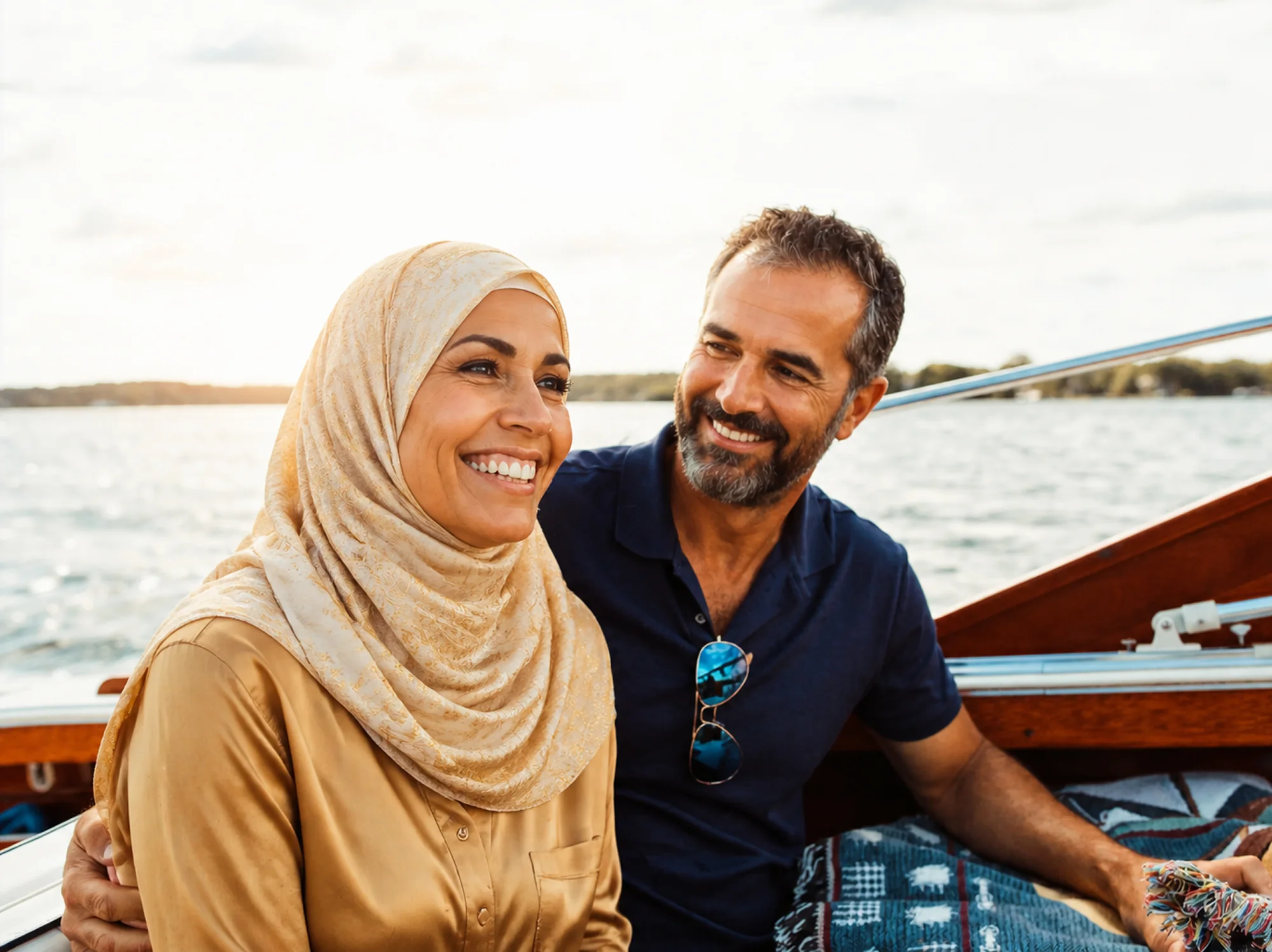 Happy mature couple vacation