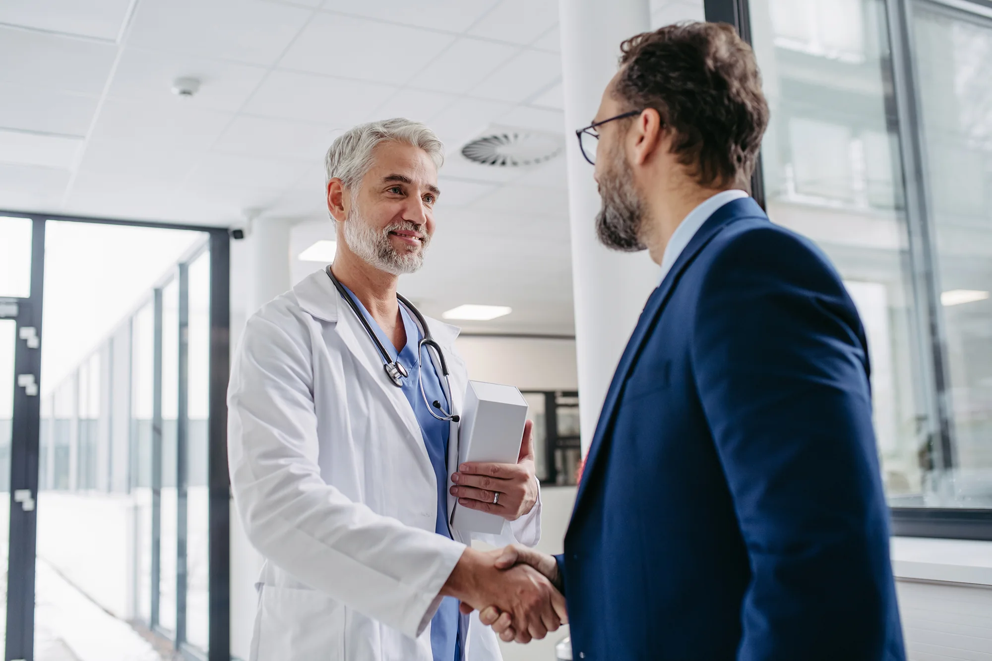 Muslim doctor meeting advisor